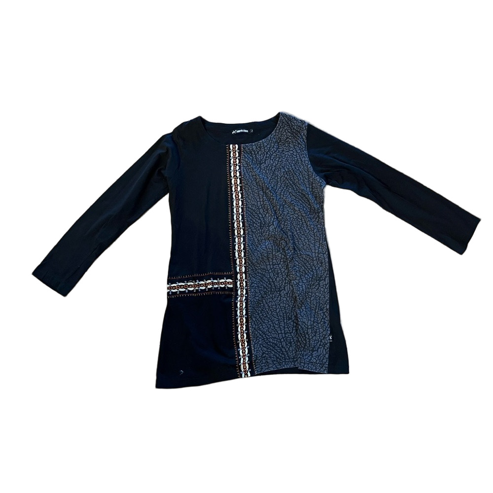 Leopards and Roses Tunic Dress Size Large intricate details made in Canada